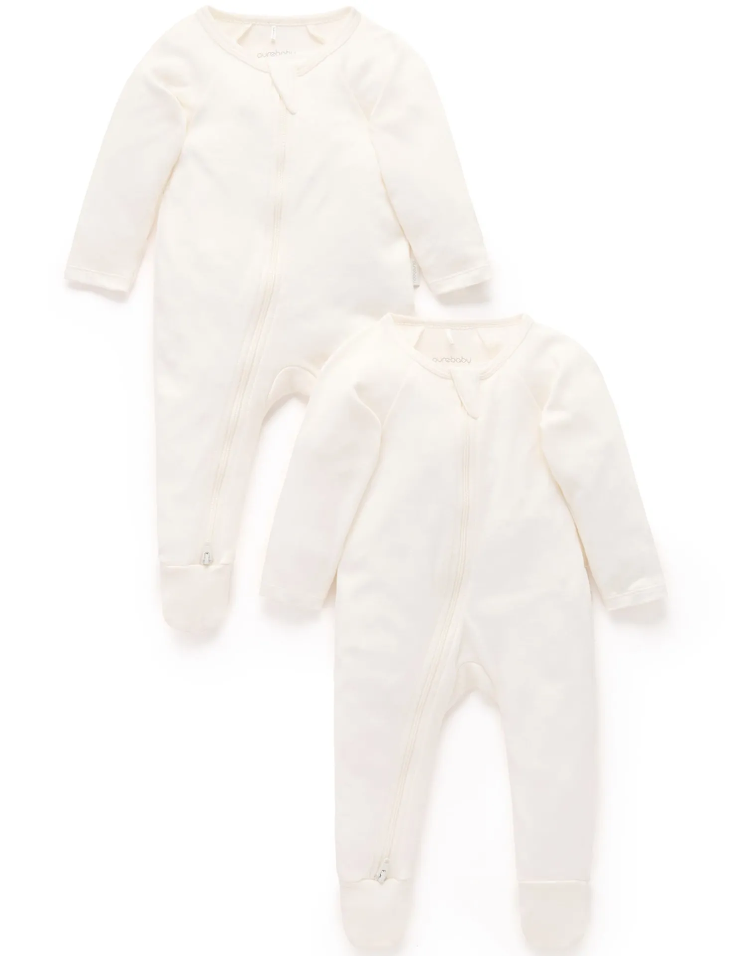 Vanilla 2 Pack Zip Growsuit