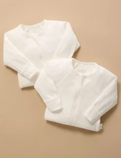 Vanilla 2 Pack Zip Growsuit