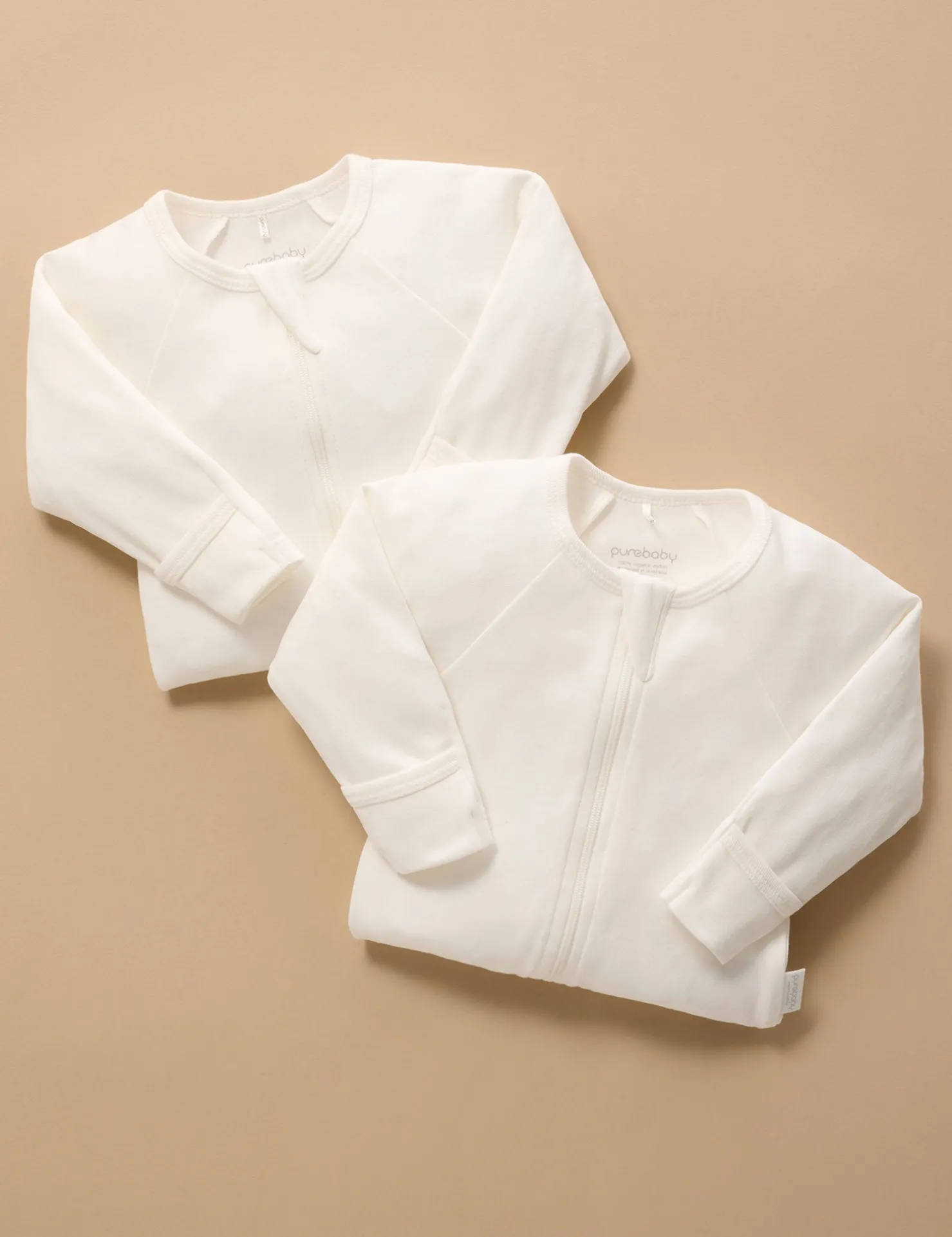 Vanilla 2 Pack Zip Growsuit