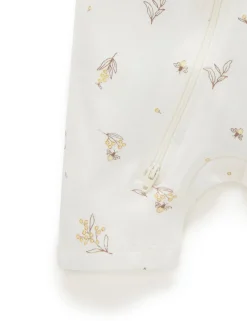 Wattle Bee Short Zip Growsuit
