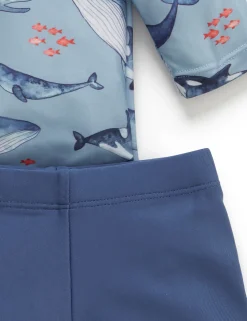 Whale Pod Long Sleeve Rashie Set