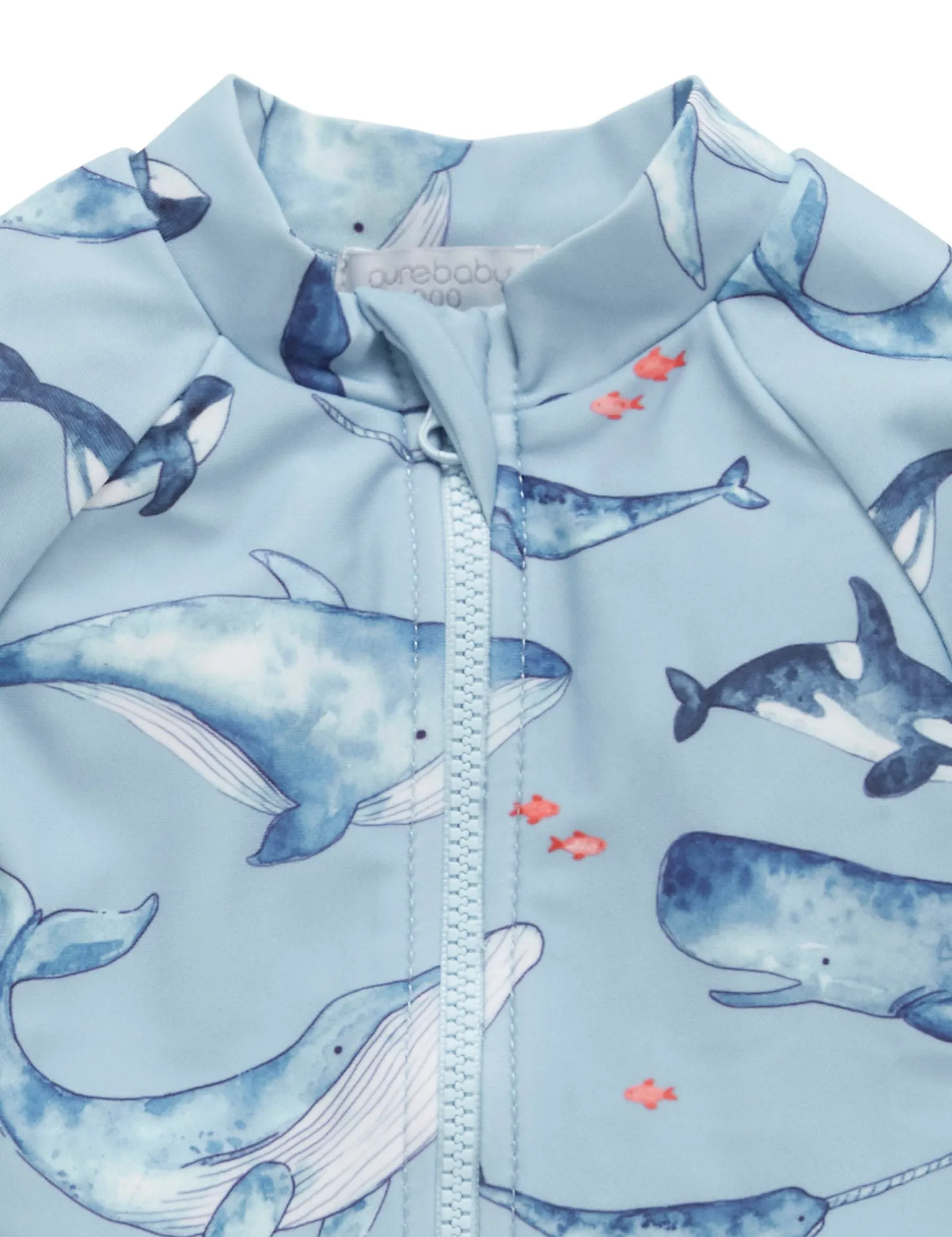 Whale Pod Long Sleeve Rashie Sunsuit