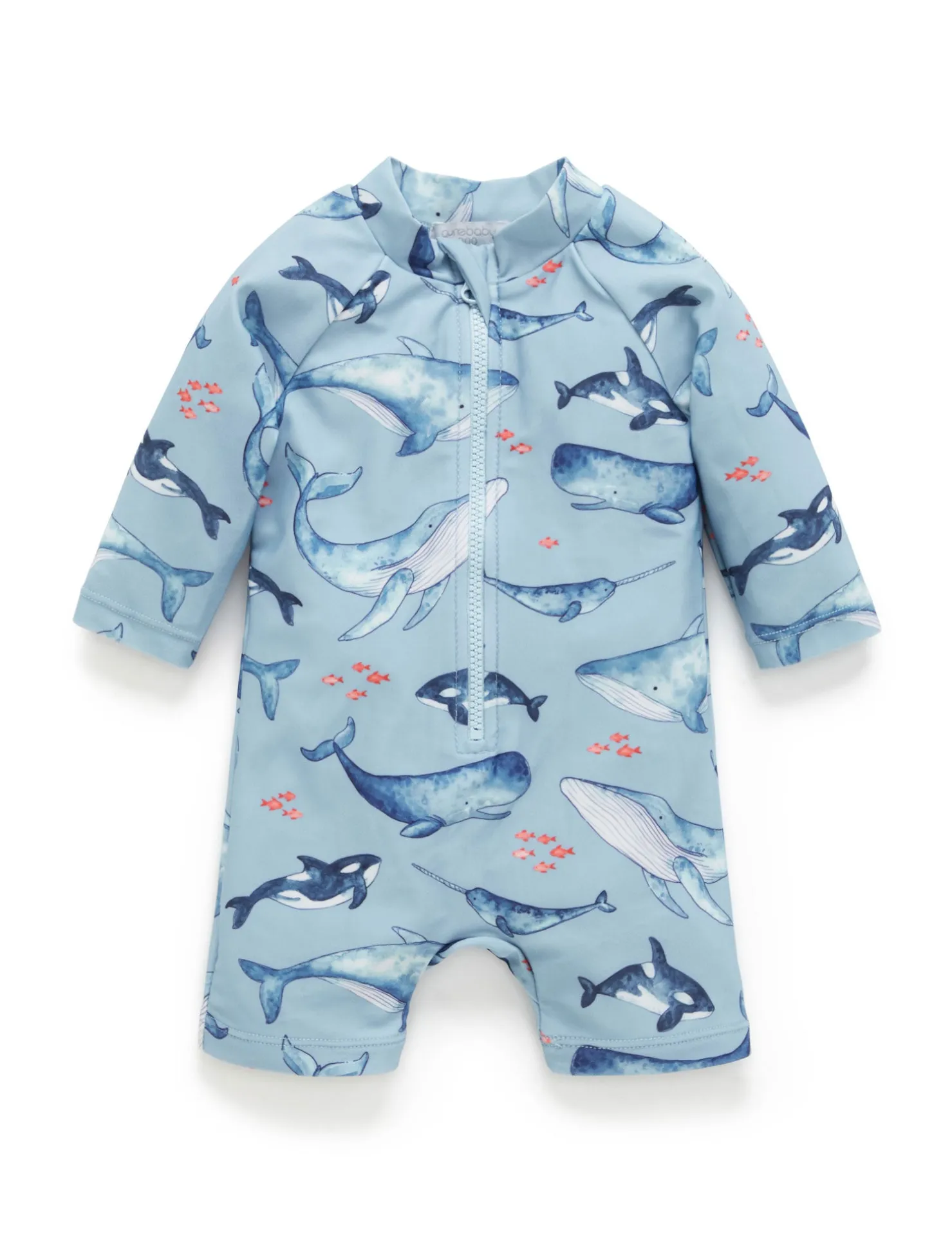 Whale Pod Long Sleeve Rashie Sunsuit