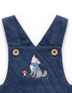 Wolf Quilted Overalls