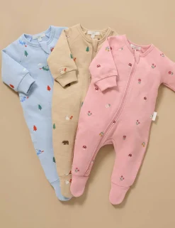 Woodland Embroidered Fleece Growsuit